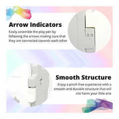 Large Baby Playpen Activity Center – 17-Piece Set NA Crib Toy and Play Gym