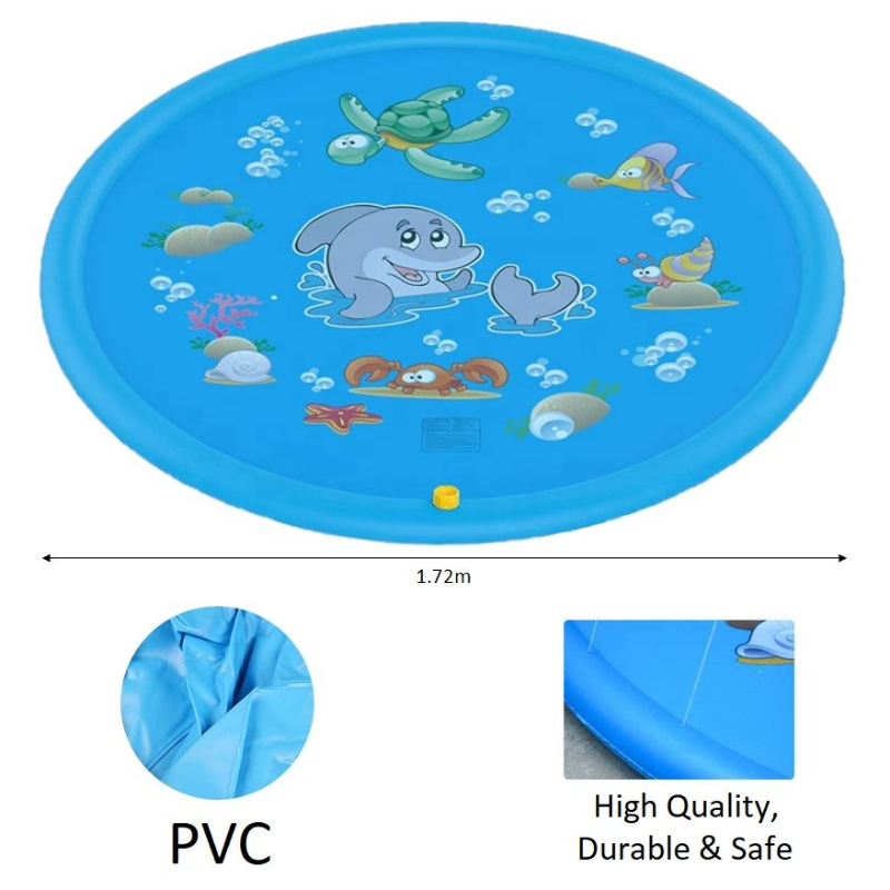 Summer Fun Sprinkler Mats for Kids - Outdoor Splash Play Mat for Fun Water Games