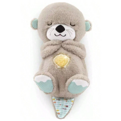 Soothe 'N Snuggle Otter Plush | Baby Soother with Music, Lights & Breathing Motion