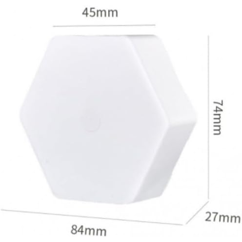 RGB LED Hexagonal Light Set (3 Pcs) – Remote Control, Multicolor, Indoor/Outdoor Use