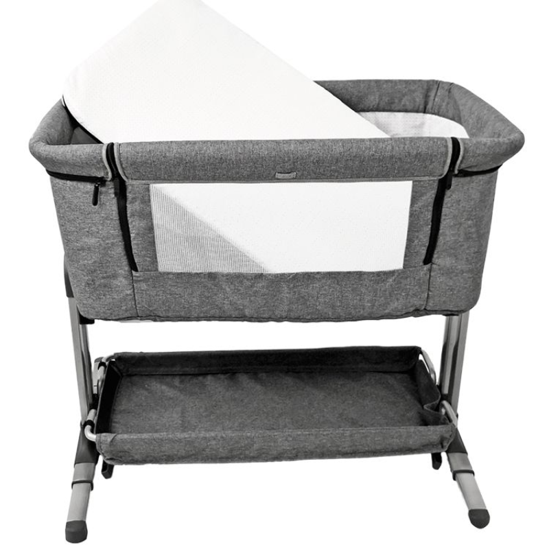 Bedside Baby Sleeper Crib – Portable Baby Cot with Adjustable Heights, Rocking Function & Safe Design