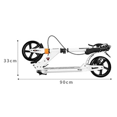 Commuter Kick Scooter – Easy-Folding, Big Wheels, Adjustable Handlebar for Adults &amp; Teens