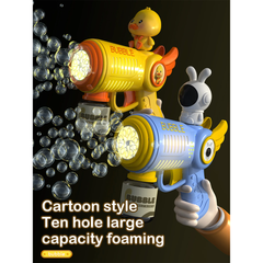 Cute Animal Bubble Gun Blower for Kids – Automatic Electric Bubble Machine Toy