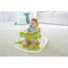 Cotton Swings Baby Seat with Removable Tray & Two Linkable Activity Toys (Multicolor)