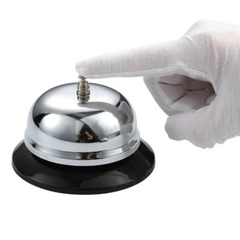 Classic Metal Desktop Call Bell – Ideal for Reception, Hotels, and Service Counters
