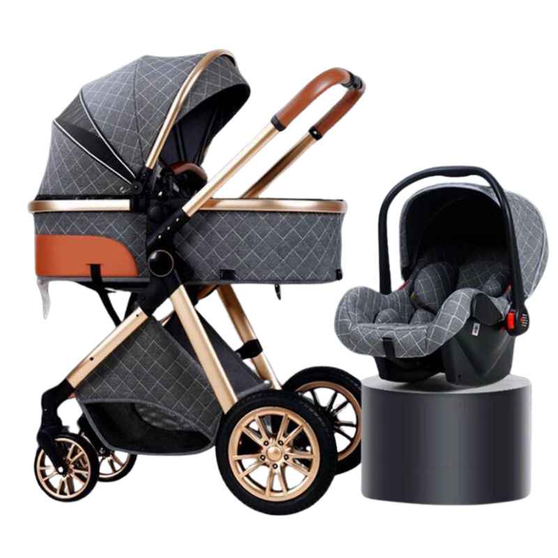Luxury 3-in-1 Baby Stroller & Car Seat Combo – Premium Travel System for Newborns & Infants