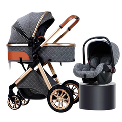 Luxury 3-in-1 Baby Stroller & Car Seat Combo – Premium Travel System for Newborns & Infants