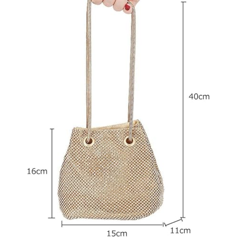 Women's Rhinestone Evening Clutch – Elegant Small Shoulder Bag for Wedding, Party, Prom | Tidagifts