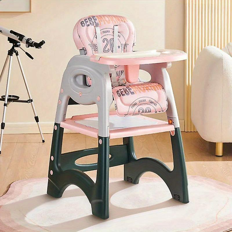 Adjustable Height Learning Chair For Babies - 3 In 1 Kids Plastic Toddler Booster Dining Eating Feeding Chair