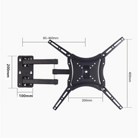 14-55 Inch Full Motion Cantilever TV Bracket - Adjustable Wall Mount for LCD, LED, HDTV