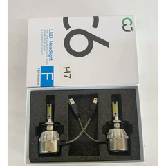 C6 LED H7 Headlight Bulb – Super Bright Car Headlamp Upgrade (12V, 6000K, 36W)