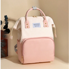 Upgraded Oxford Fabric Diaper Bag – Waterproof, Lightweight & Large Capacity with Insulated Bottle Holders