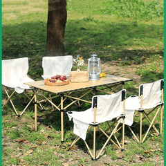Folding Camping Table and Chair Set – Lightweight, Portable, Durable (4-in-1 Set, 36x36x31cm)