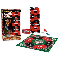 Unique Jenga Casino Theme Board Game Set – Fun Party Game for Kids & Adults | Multicolor Bricks & Blocks