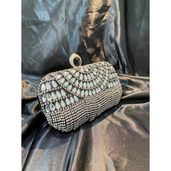 Glamorous Crystal Evening Clutch Bag – Luxury Rhinestone Purse with Tassel Fringe