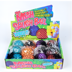 Mesh Squish Ball – Color-Changing Stress Relief Toy | Sensory Squeeze Ball for Kids & Adults