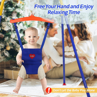 3-in-1 Toddler Swing Set and Baby Jumper with Foldable Metal Frame – Indoor & Outdoor Play