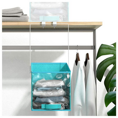 Closet Caddy Storage Organizer – Space-Saving Pull-Down Shelf System for Clothes, Linens & Accessories