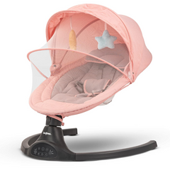 Premium Automatic Electric Baby Swing Cradle | Adjustable Speed, Music & Mosquito Net