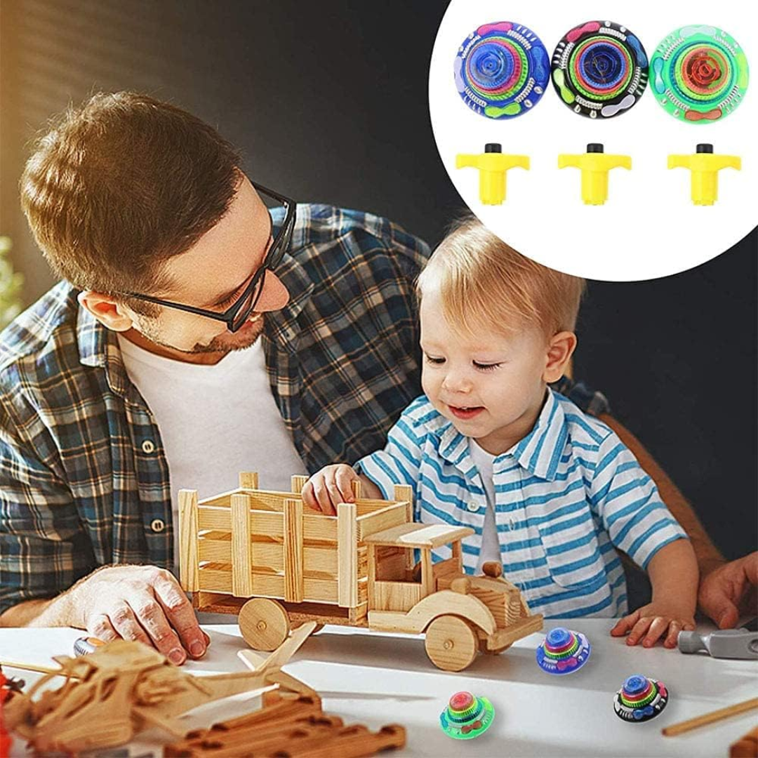 Flashing Super Spinning Top – Light-Up Gyro Toy (Set of 12) 🌀✨