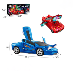 Automatic Openable Doors Musical Car With Lights – 360° Rotating Battery-Operated Toy Car for Kids (Ages 3+)