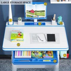 Adjustable Children's Study Desk and Chair Set – Ergonomic, Durable & Height-Adjustable
