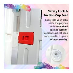 Large Baby Playpen Activity Center – 17-Piece Set NA Crib Toy and Play Gym