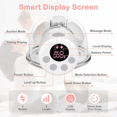 Wearable Breast Pump – S12 Hands-Free Electric Breast Pump with 2 Modes & 9 Levels, Wireless & Portable, LCD Display, 24mm Flange, BPA-Free, Low Noise
