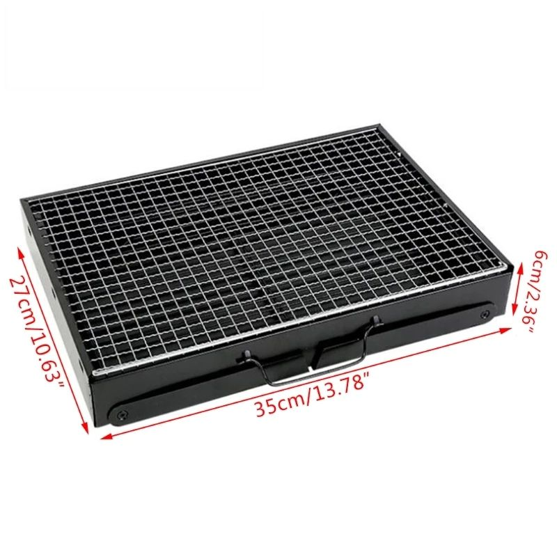 🛒 Portable Foldable BBQ Braai Grill – Compact Charcoal Grill for Picnics, Camping & Backyard Braais