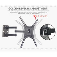 14-55 Inch Full Motion Cantilever TV Bracket - Adjustable Wall Mount for LCD, LED, HDTV