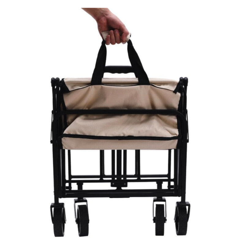 Collapsible Heavy Duty Outdoor Camping Storage Trolley – Folding Utility Wagon for Camping, Beach, Sports & More