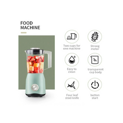 1500W Multifunctional Blender - Retro Ergonomic Design, Easy to Clean, and Compact