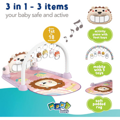 Maxi Baby Lion Musical Piano Activity Mat – Interactive Play Gym for Babies (2+ Months)
