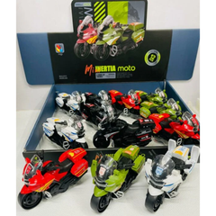 Inertia Motorcycle Toy – Realistic Police, Fire, SWAT & Military Bikes for Kids (13cm)