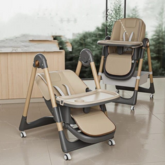 Thickened Steel Adjustable Height Double Plate 3-in-1 Dining Baby Chair – Durable, Safe & Multi-Functional High Chair