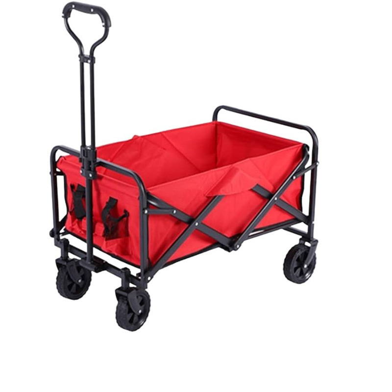 Collapsible Heavy Duty Outdoor Camping Storage Trolley – Folding Utility Wagon for Camping, Beach, Sports & More