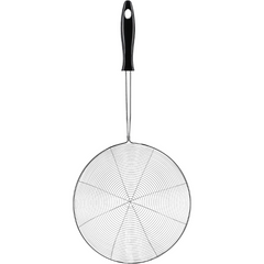 YD430852 18cm Stainless Steel Skimmer Strainer – Durable Wire Mesh Kitchen Ladle for Frying, Draining & Scooping