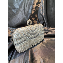 Glamorous Crystal Evening Clutch Bag – Luxury Rhinestone Purse with Tassel Fringe