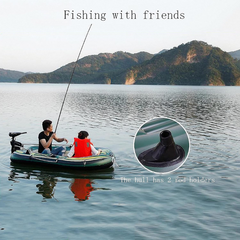Durable 3-Person Inflatable Rubber Boat – Wear-Resistant Kayak for Fishing & Water Sports
