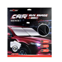 Set of 2 Interior Car Windshield Sunshade Umbrellas (68 x 78cm) – Black | UV Protection & Heat Reduction