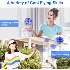 Upgraded Flying Orb Ball - Hand-Controlled Boomerang Hover Ball | Flying Spinner with Endless Tricks | Fun Indoor & Outdoor Toy for Kids & Teens