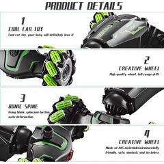 Remote Control Stunt Car – 2.4G Gesture & Watch Controlled RC Car | High-Speed Drift Toy