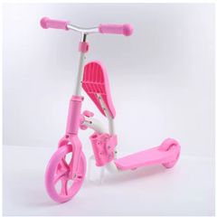 Kids Adjustable Scooter, Skateboard, Walker & Balance Bike – 4-in-1 Fun & Safety