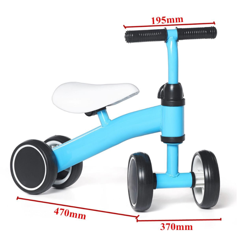 Adventure’s 4-Wheel Walker Bike for Toddlers – No Pedals, Lightweight Carbon Steel Frame