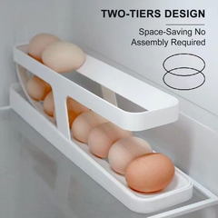Automatic Rolling Egg Dispenser – Space-Saving Egg Holder for Refrigerator & Kitchen Storage