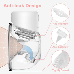 Wearable Breast Pump – S12 Hands-Free Electric Breast Pump with 2 Modes & 9 Levels, Wireless & Portable, LCD Display, 24mm Flange, BPA-Free, Low Noise