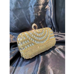 Glamorous Crystal Evening Clutch Bag – Luxury Rhinestone Purse with Tassel Fringe