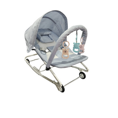 Multi-Function Adjustable Baby Rocking Chair – Portable Foldable Infant Lounger with Wheels