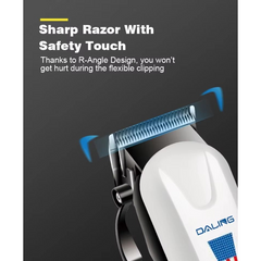 SK-9908 Professional Cordless Hair Clipper – T-Shape Blade, Long-Lasting Battery, Self-Sharpening Stainless Steel Blades