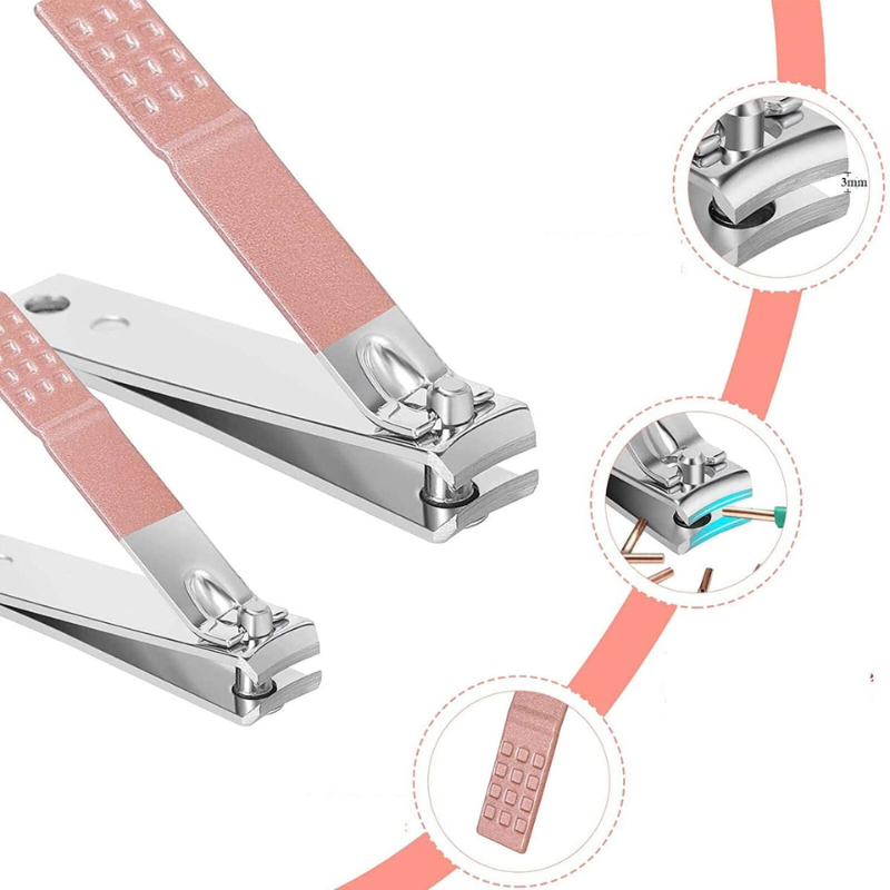 16-Piece Manicure & Pedicure Nail Clipper Set with Travel Case – Professional Grooming Kit